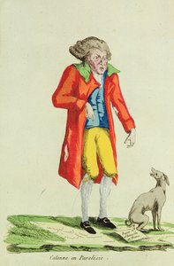 Caricature of Calonne paralysed